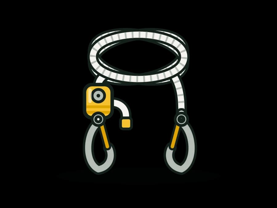 Adjustable Rope Restraint Lanyard, 4-6 ft