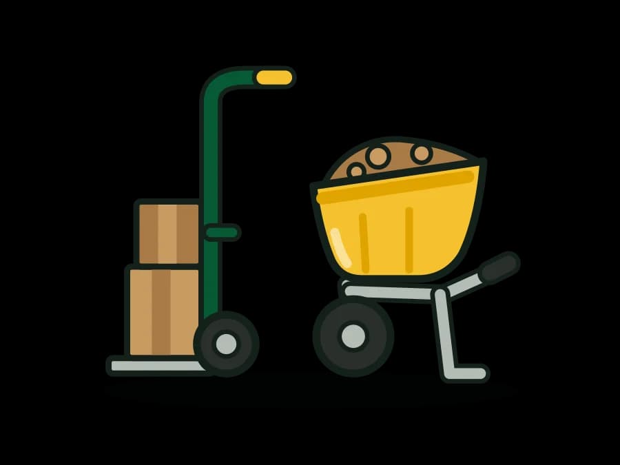 Hand Trucks, Platform Carts, Utility Carts and Contractor Wheelbarrows