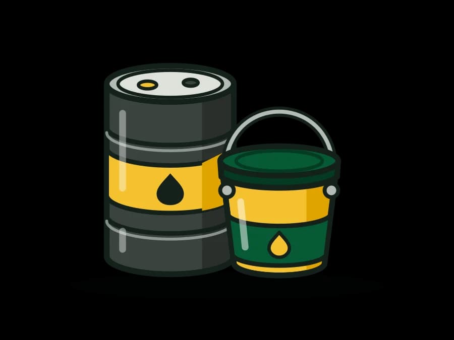 Heavy-Duty Equipment Fluids - 15W-40 CK-4 Engine Oil, AW 46 Hydraulic Oil, 80W-90 Gear Oil