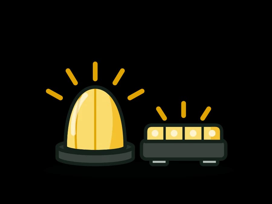 Amber LED Warning Beacons and Mini Light Bars - Magnetic, Pipe or Permanent Mount, 12-24V