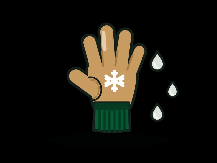 Thinsulate-Lined Waterproof Leather Driver Gloves
