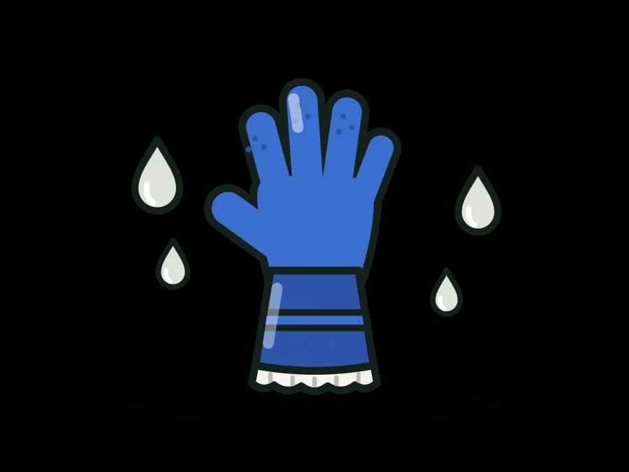 Insulated Waterproof Winter Gloves - Double-Dipped PVC/Nitrile, Acrylic Liner