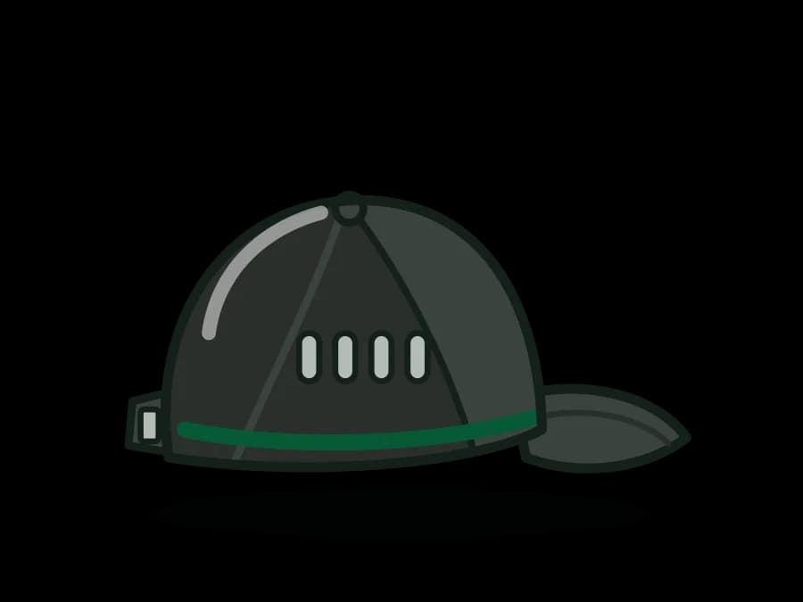 Baseball-Style Bump Cap with Vented Protective Insert