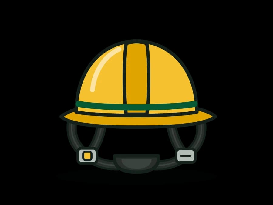 4-Point Hard Hat Chin Strap with Chin Cup - Work-at-Height