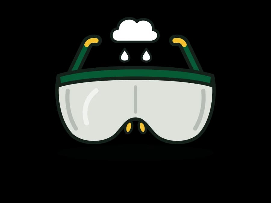 Anti-Fog Clear Safety Glasses - Premium Anti-Scratch, ANSI Z87+