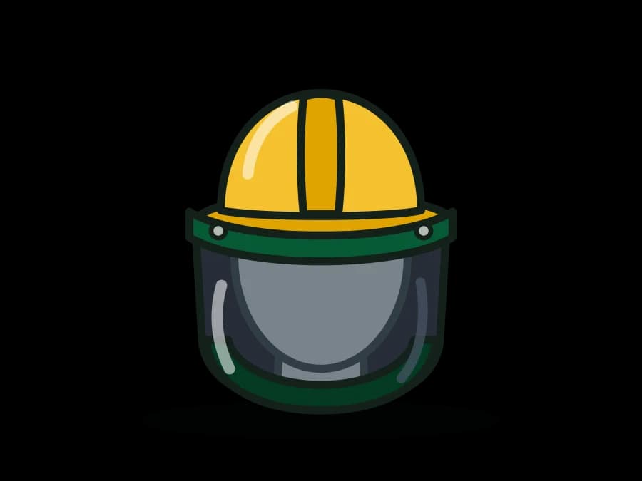 Arc Flash Face Shield Kit, 12 cal/cm2 (PPE Cat 2), Hard Hat Mount