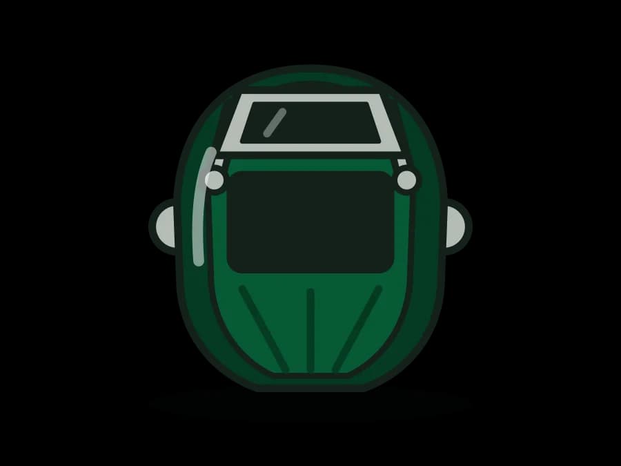 Passive Welding Helmet, Lift-Front Shade 10