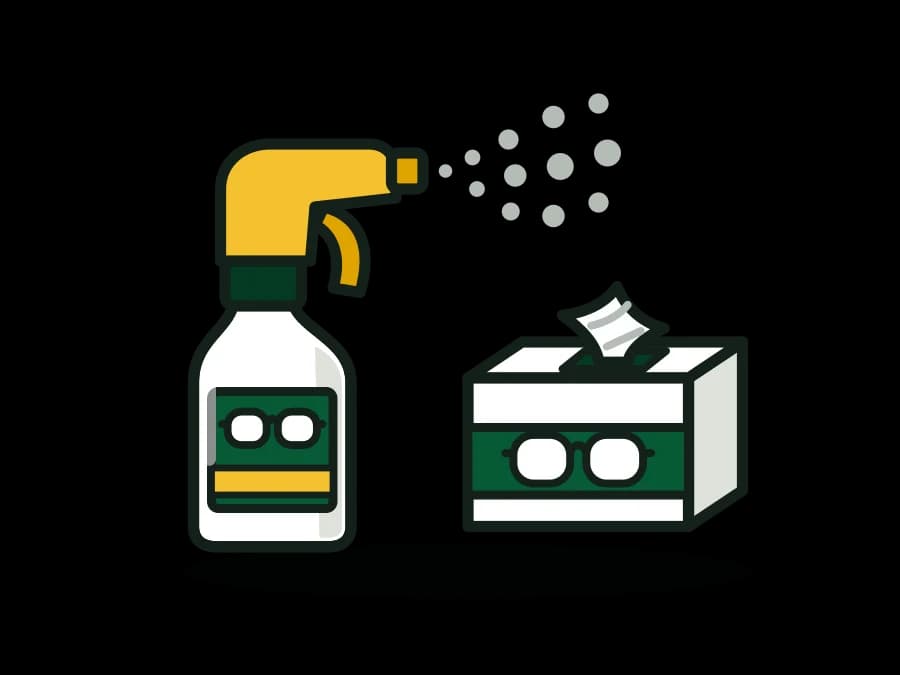 Anti-Fog Lens Wipes & Spray for Safety Glasses, Goggles and Face Shields