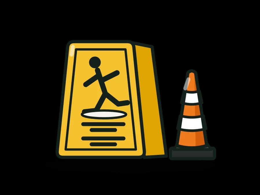 Bilingual Wet Floor Signs & Safety Cones (EN/ES)