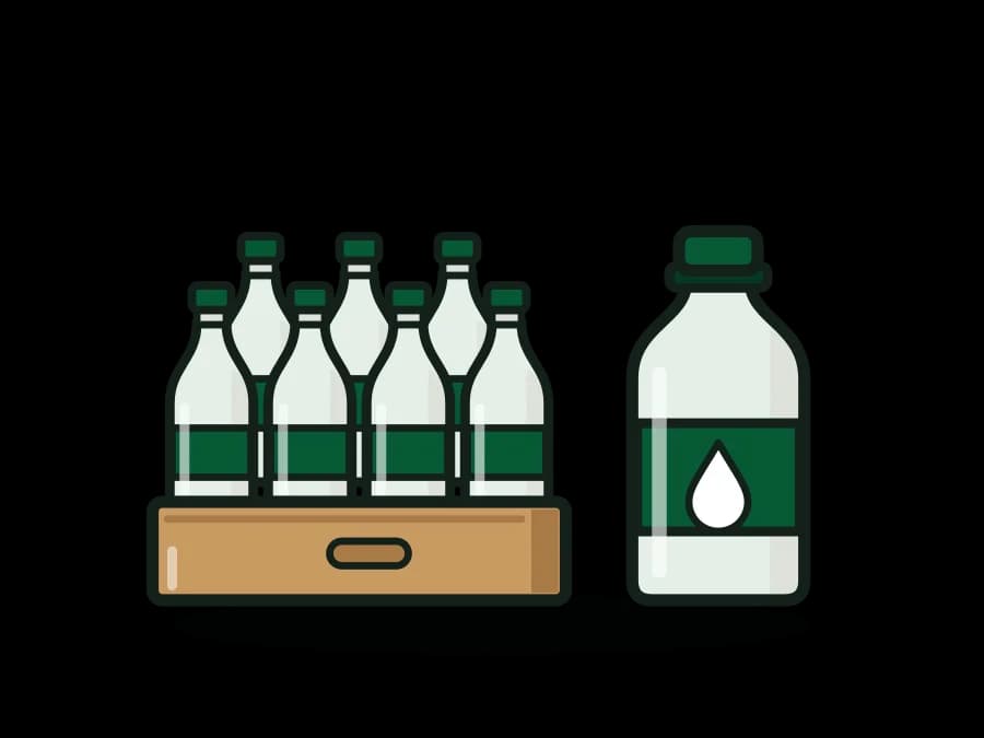 Bottled Water, 16.9 oz (500 mL), Case of 24-40