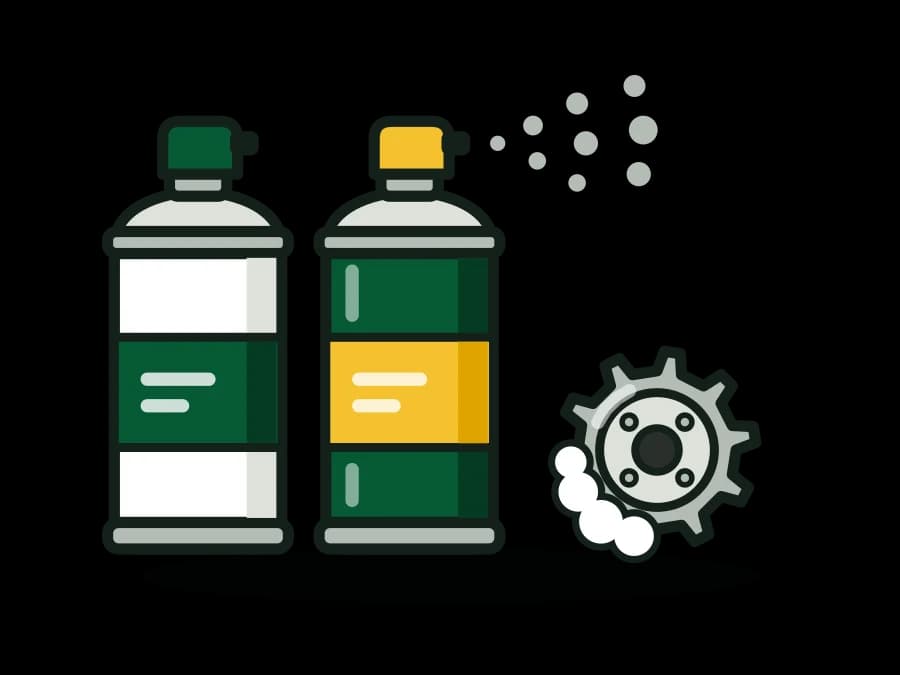 Silicone Spray & White Lithium Grease - Aerosol Lubricants