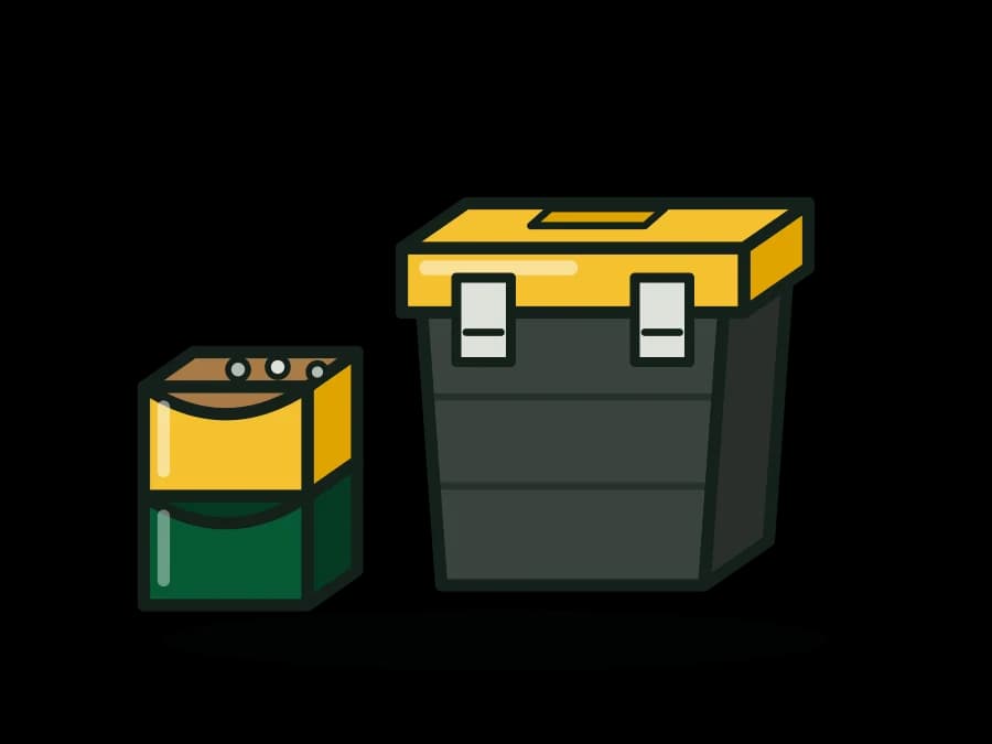 Stackable Storage Bins, Parts Organizers & Lidded Totes