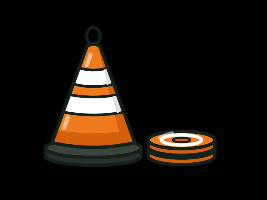 Collapsible Pop-Up Traffic Cone, 28 in, Reflective
