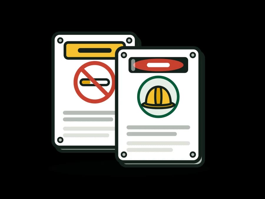 Bilingual OSHA / ANSI Safety Sign (English / Spanish)