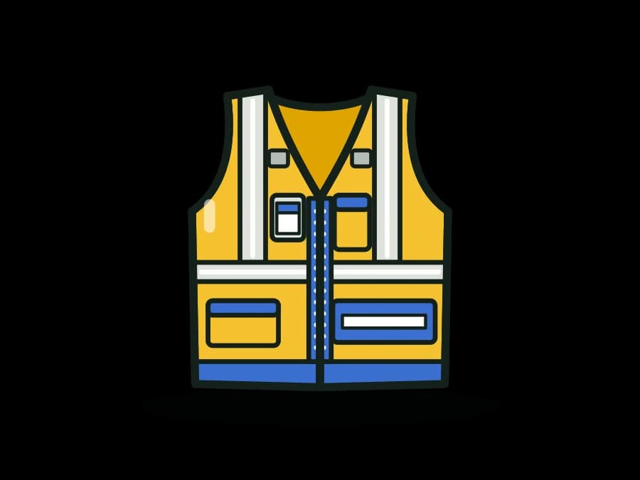 Public Safety Vest, ANSI Type P Class 2, 5-Point Breakaway