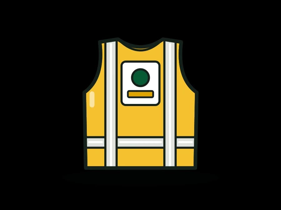 Custom Logo Hi-Vis Safety Vest, ANSI Type R Class 2