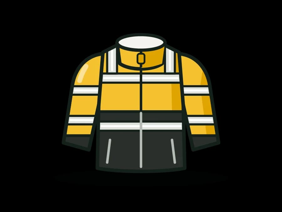 ANSI Class 3 Hi-Vis Softshell Jacket - Water-Resistant, Fleece-Lined