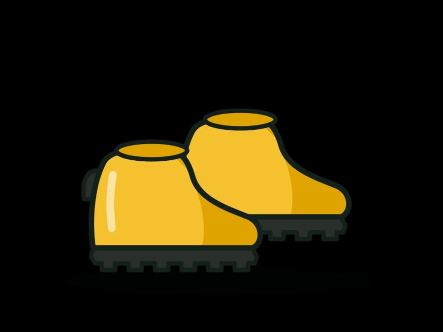 Reusable PVC / Rubber Pull-On Overshoes, Cleated Sole