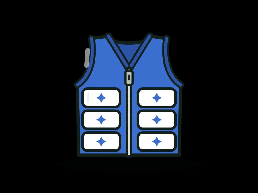 Phase-Change (PCM) Cooling Vest with Rechargeable 64 F Packs