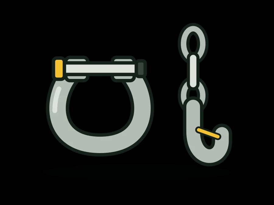 Wire Rope & Chain Slings, Shackles, Hooks and Rigging Hardware