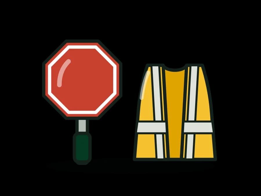 Work-Zone Flagger Kit - Day / Night