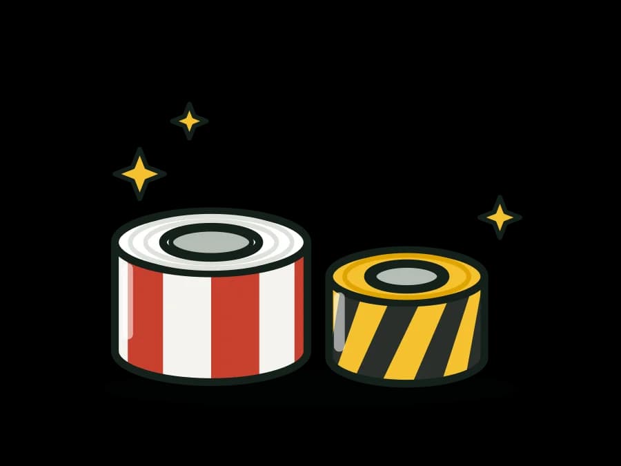 Reflective Conspicuity Tape DOT-C2 and Reflective Hazard Tape