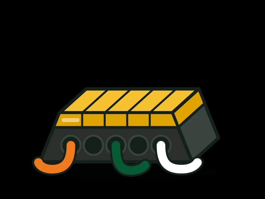 Cable & Hose Protector Ramp - 1 to 5 Channel Polyurethane, Pedestrian and Vehicle Rated
