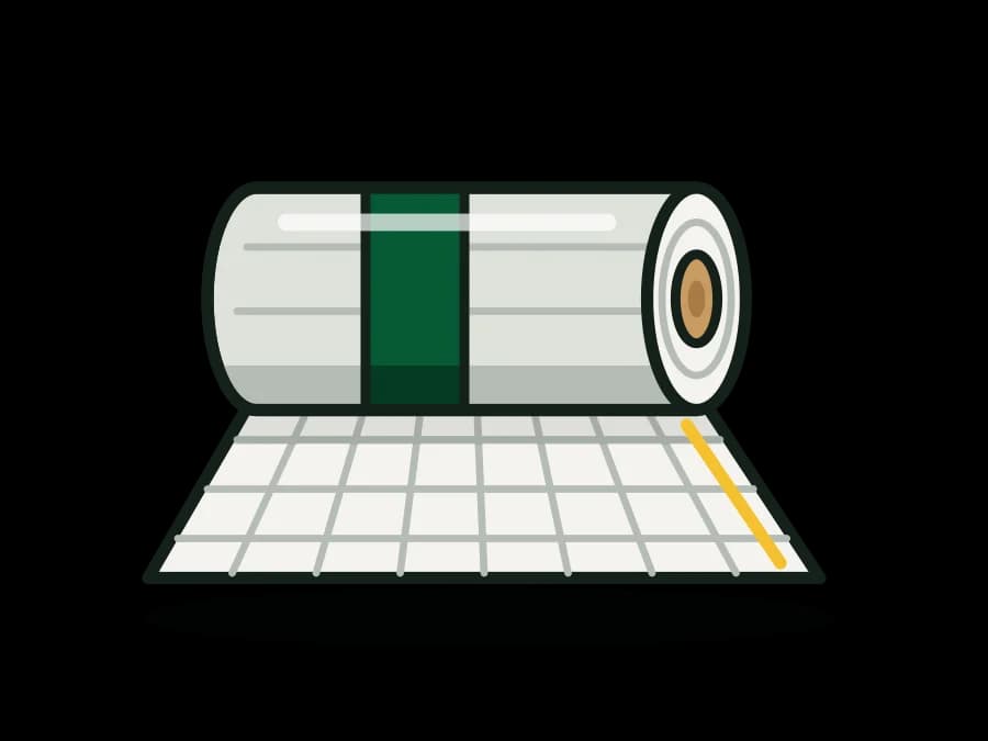 Synthetic Roof Underlayment, Woven Polypropylene, 10 Square Roll