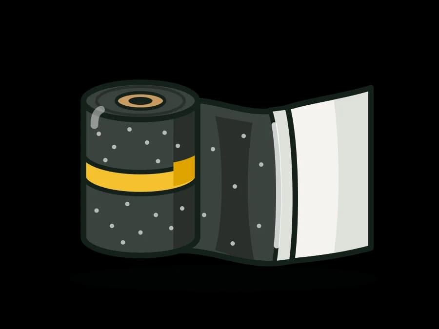 Self-Adhered Ice & Water Underlayment, 40 mil SBS, 2 Square Roll (Standard and High-Temp)