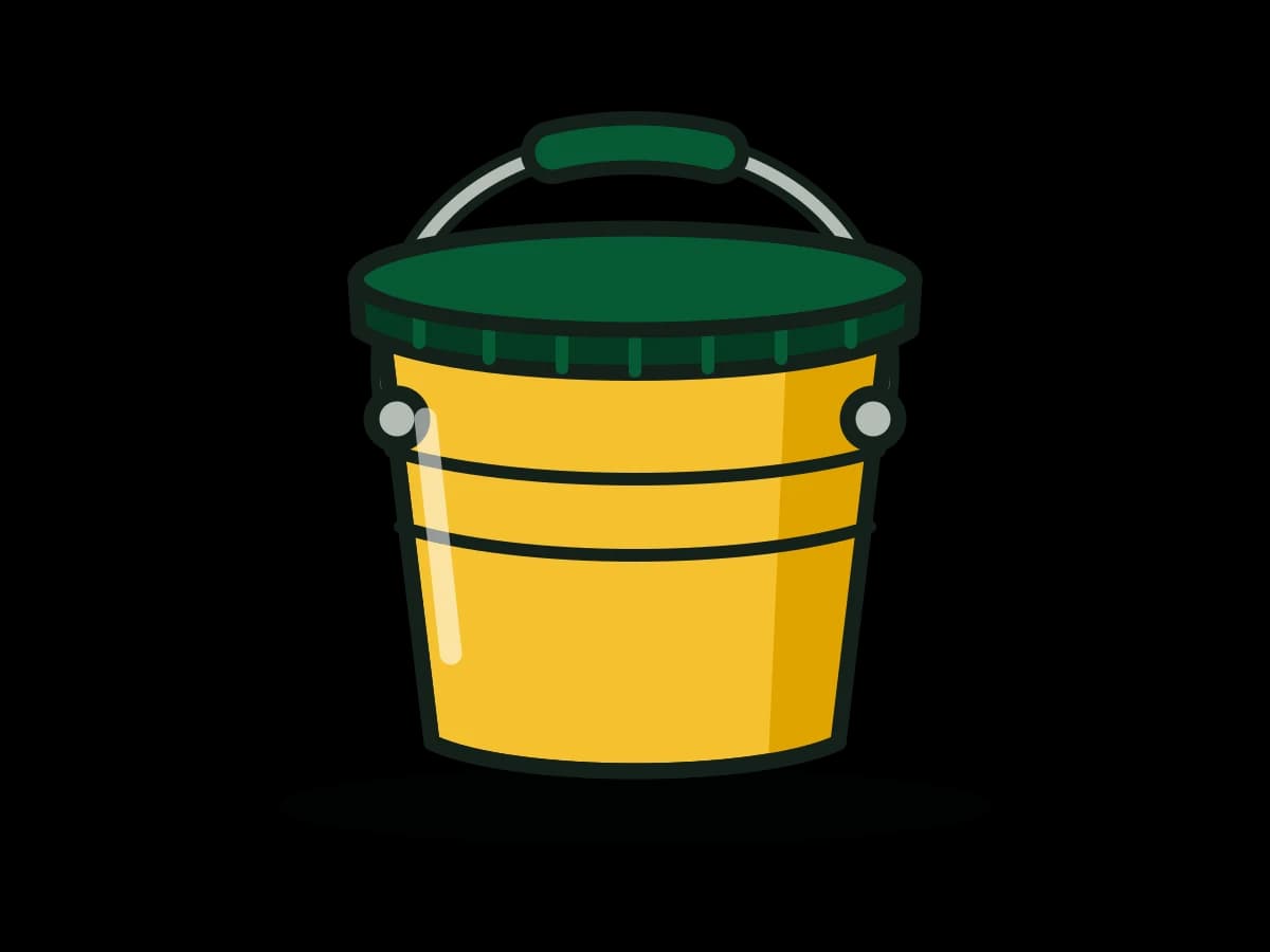 5-Gallon HDPE Bucket & Lid, 90 mil, Metal Handle (UN-Rated Option)