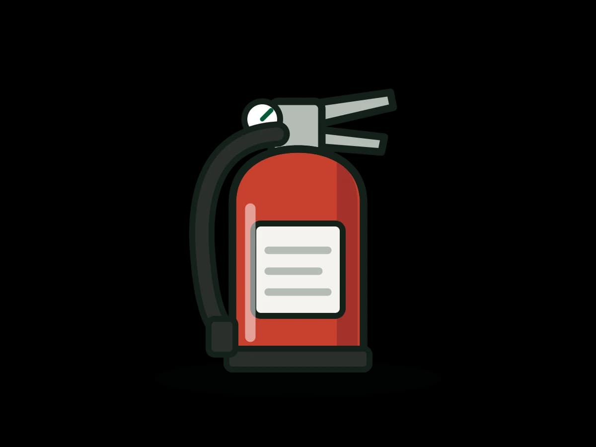 Fire Extinguisher, 10 lb ABC Dry Chemical, 4-A:80-B:C, with Wall Hook