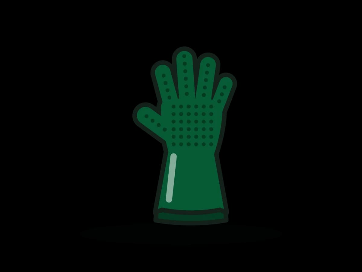 18 in PVC Chemical Gauntlets, Rough/Sandy Finish