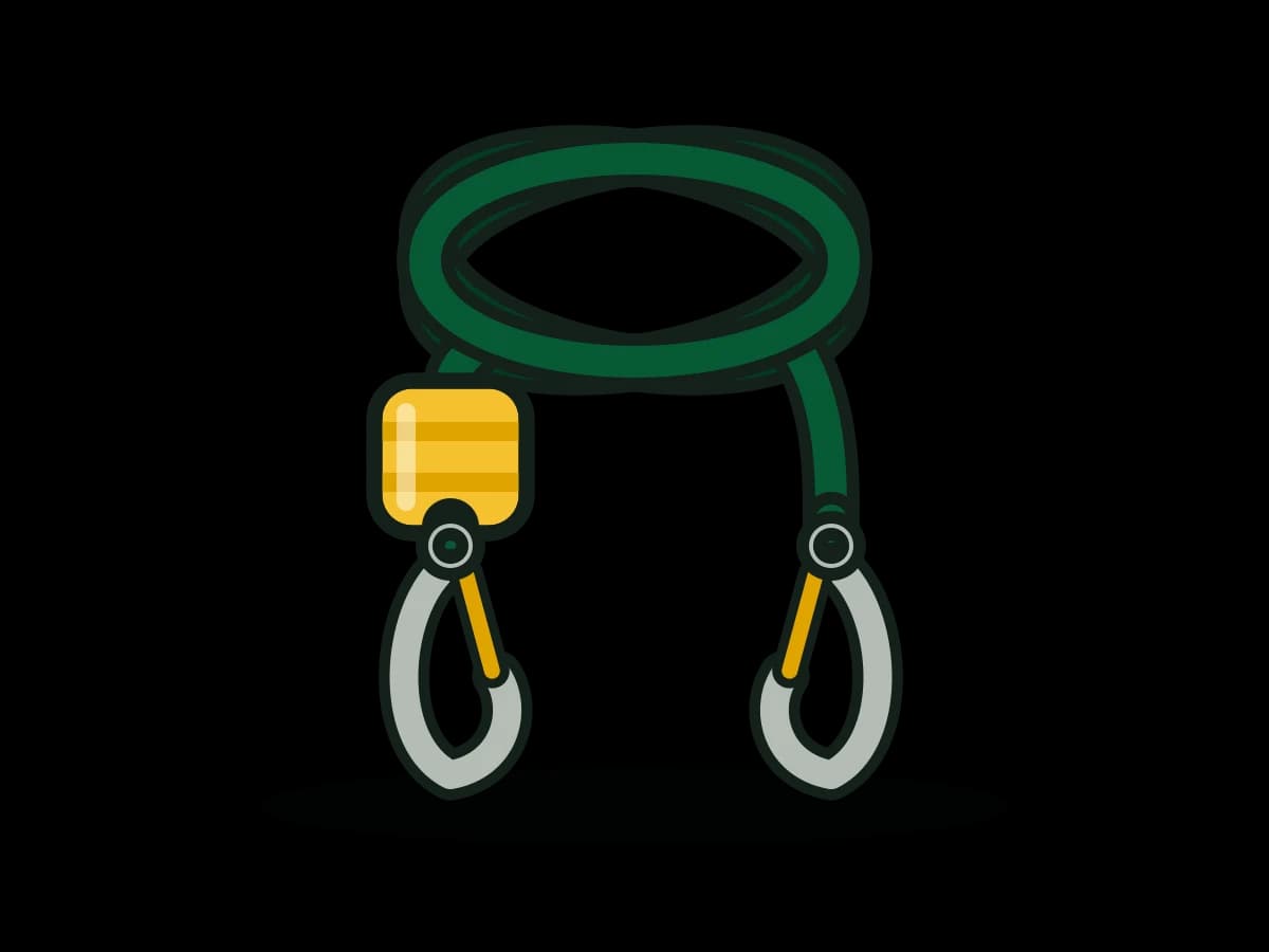 6 ft Shock-Absorbing Lanyard, Single Leg, Snap Hooks - ANSI Z359.13